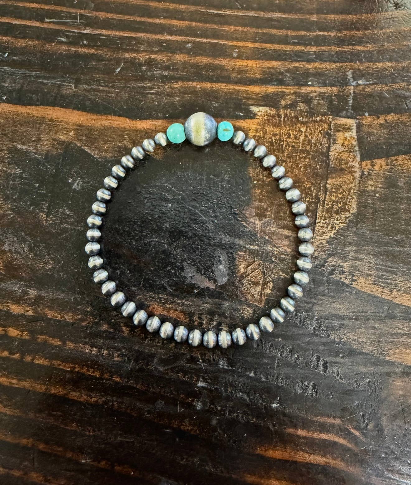 Sterling Silver with turquoise Beads 