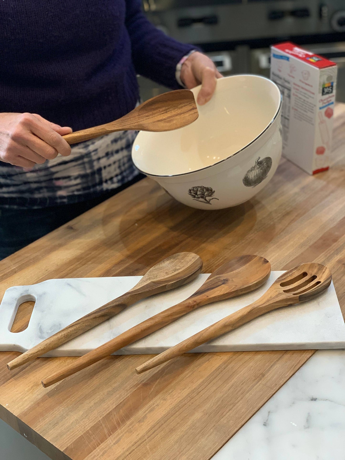 12" Natural Wooden spoon