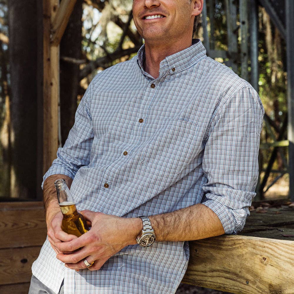 Tanner Bamboo Button Down (Rio Plaid)