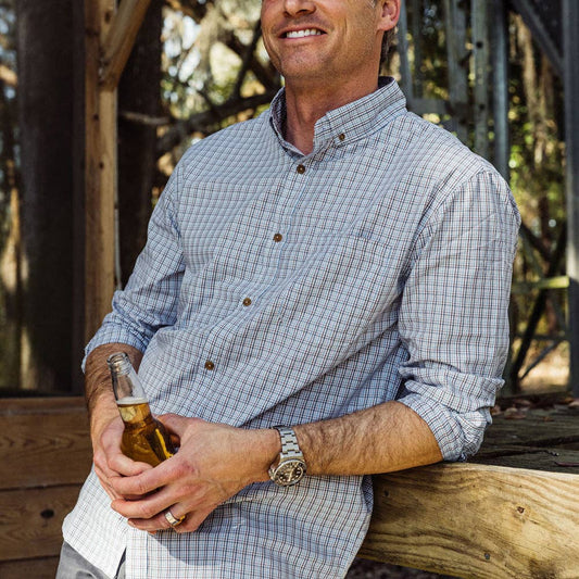 Tanner Bamboo Button Down (Rio Plaid)