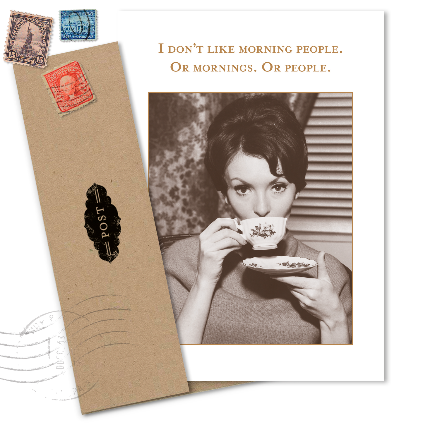 Don't Like Morning People Birthday Card