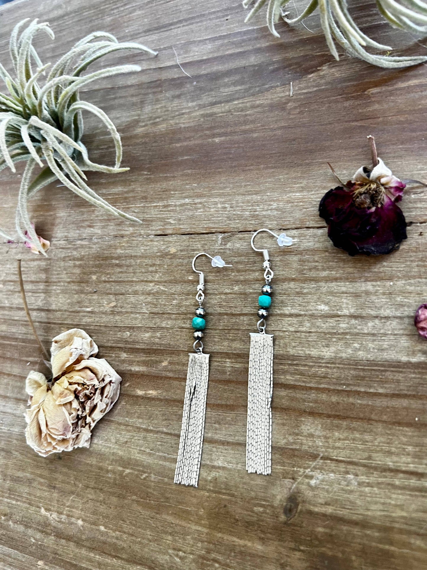 Turquoise and Sterling Silver Earring