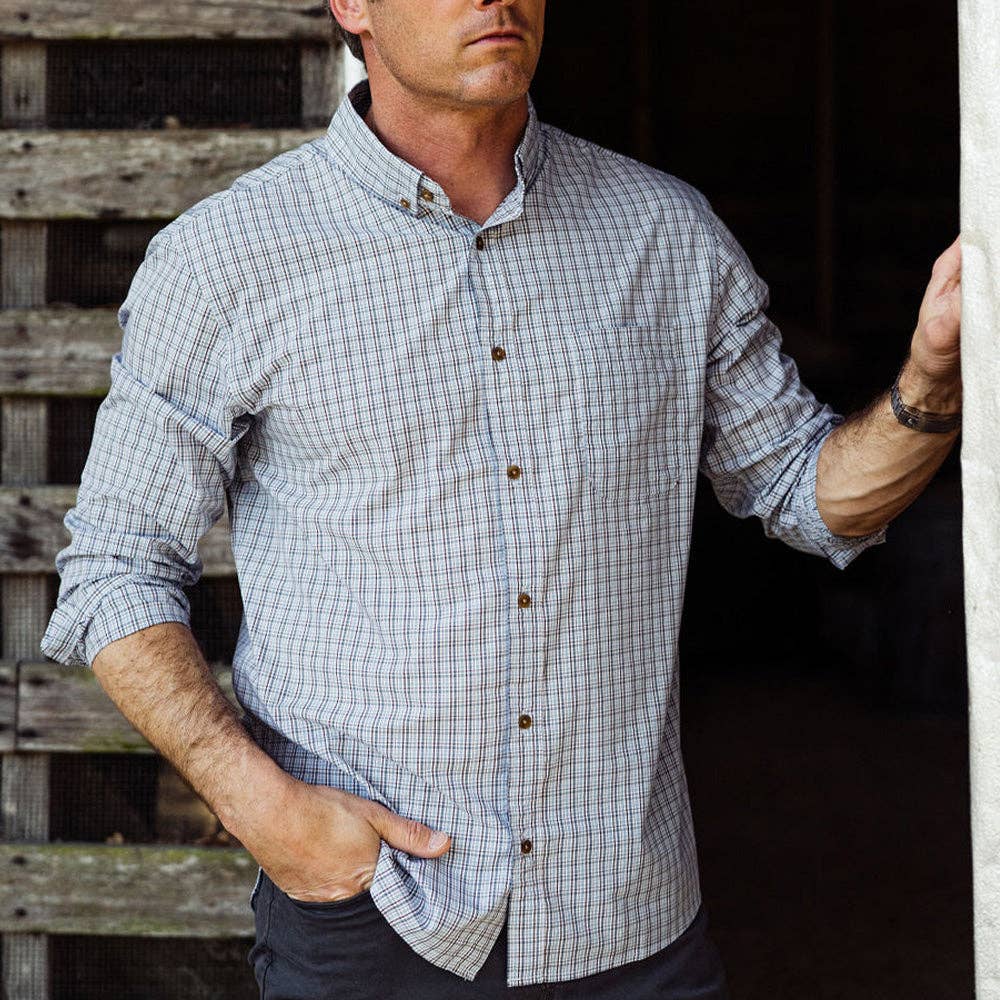 Tanner Bamboo Button Down (Rio Plaid)