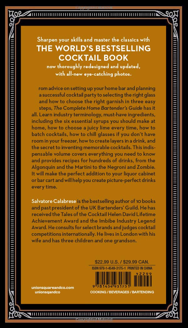 Bartender's Guide Cocktail Book