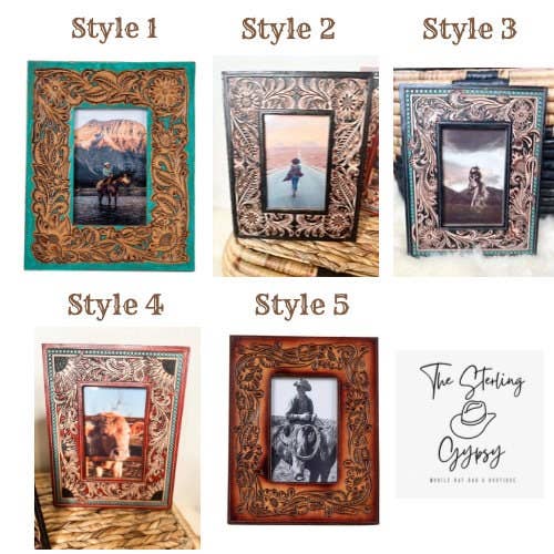 Tooled Leather Frame