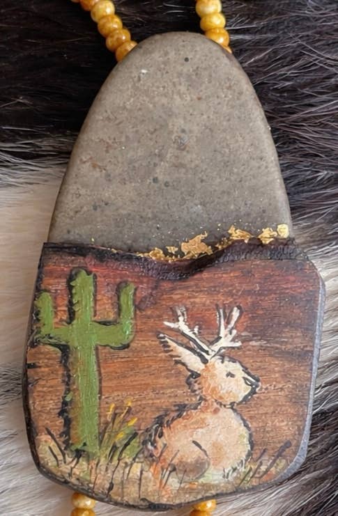 Jackalope Bolo Necklace