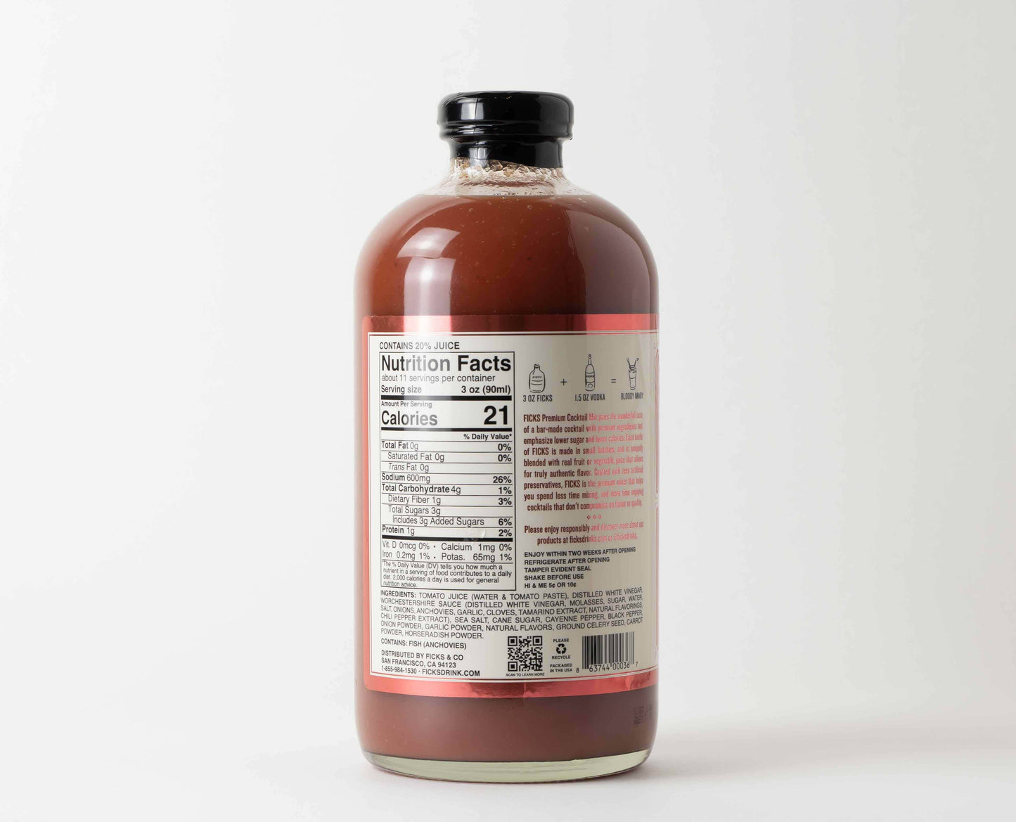 FICKS Premium Bloody Mary Cocktail Mix