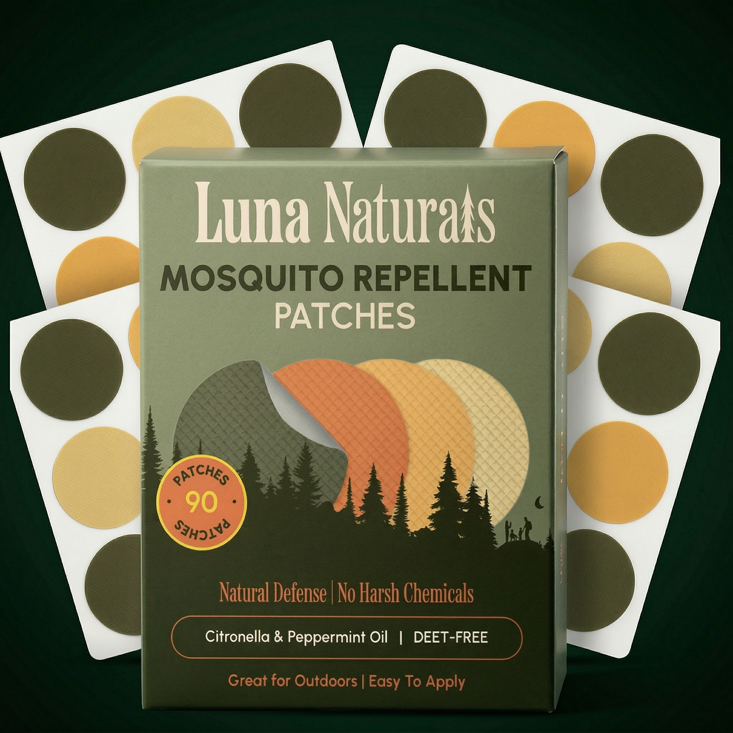 Mosquito Repellent Patches | 12PK | Fresh & Herbal