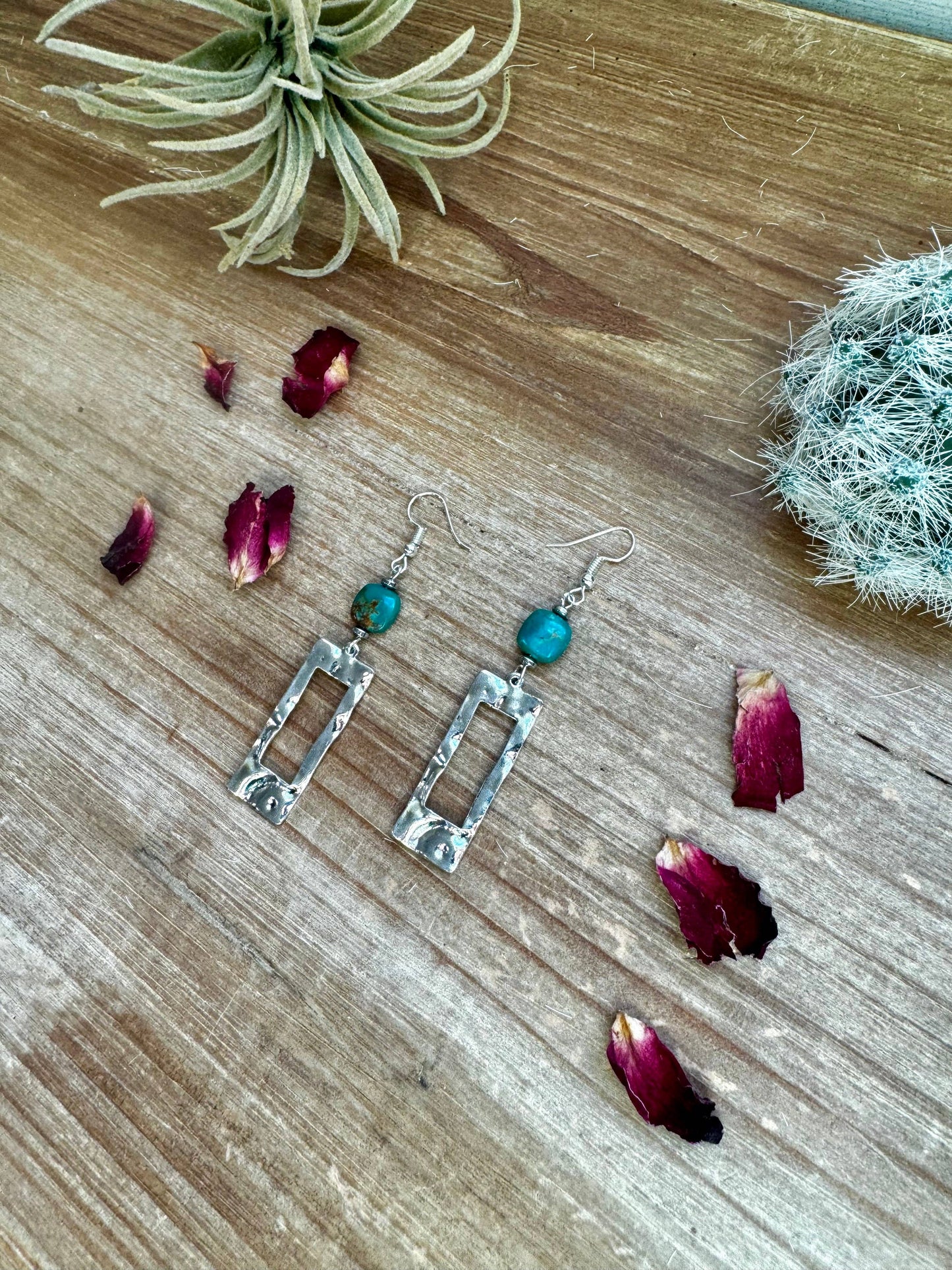 turquoise dangle earrings